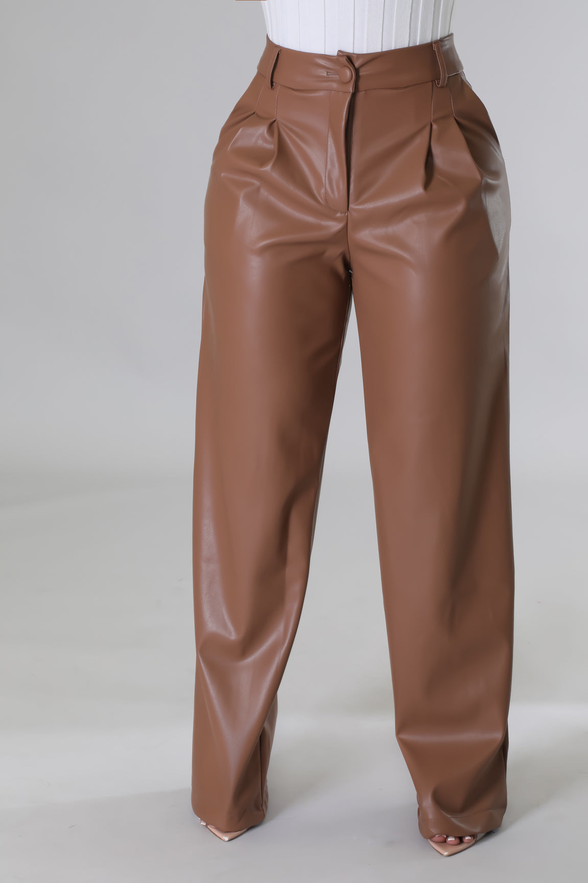 Zandra faux leather pants