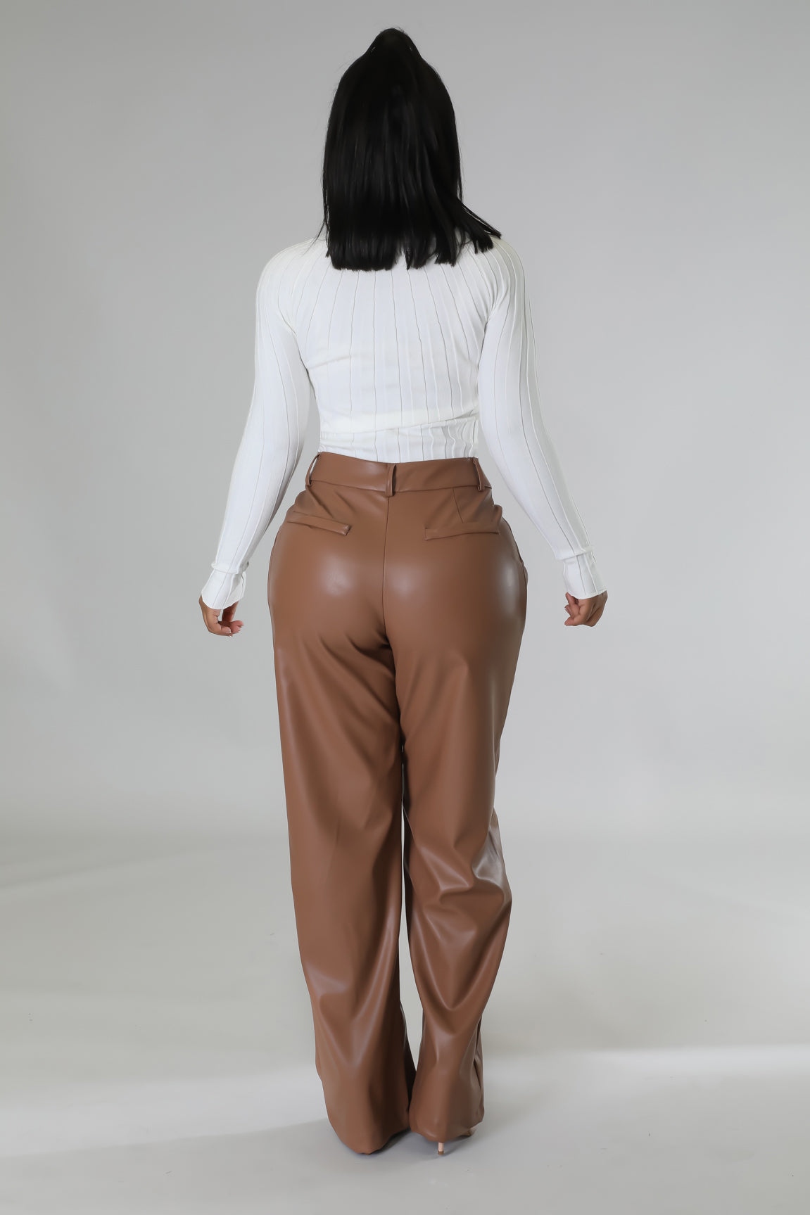 Zandra faux leather pants